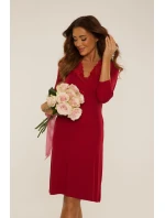 Košile Lilian 7/8 rukáv 810 Maroon - De Lafense