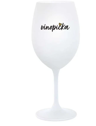 VÍNOPIČKA - bílá sklenice na víno 350 ml VÍNOPIČKA - bílá sklenice na víno 350 ml