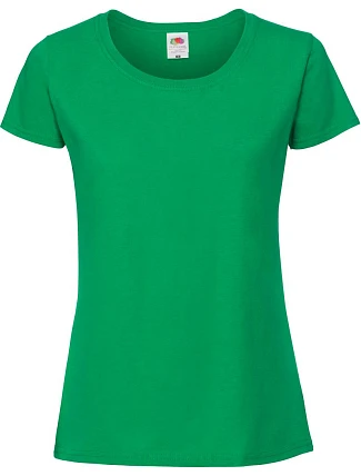 Fruit of the Loom Lady-Fit Iconic 195 T Dámské tričko z těžké bavlny 16.1424 kelly green Fruit of the Loom Lady-Fit Iconic 195 T Dámské tričko z těžké bavlny 16.1424 kelly green