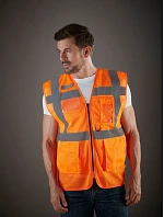 Yoko HVW 820 Hi-Vis síťovaná bezpečnostní vesta 79.W820 hi vis yellow/royal blue Yoko HVW 820 Hi-Vis síťovaná bezpečnostní vesta 79.W820 hi vis yellow/royal blue
