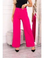 Široké kalhoty fuchsiové barvy Široké kalhoty fuchsiové barvy
