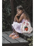 Dětské vonící sandálky na suchý zip ZAXY LL385026 Oranžové