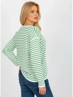 Dámský svetr LC SW 6006 .22 bílé a zelené - FPrice