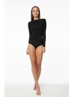 Jednoduché tričko s dlouhým rukávem Black - Julimex Jednoduché tričko s dlouhým rukávem Black - Julimex