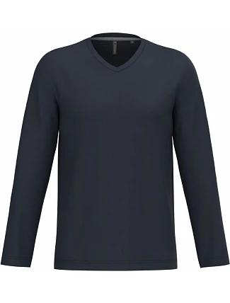 Kariban K 358 Pánské tričko do V s dl. rukávem 20.K358 navy Kariban K 358 Pánské tričko do V s dl. rukávem 20.K358 navy