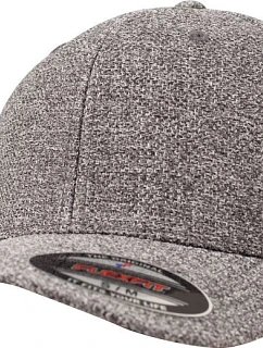 Flexfit 6355 6 panelová kšiltovka "Melange" 55.6355 dark heather grey
