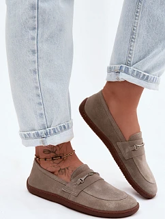 Semišové Mokasyny Barefoot Z Zazoo Cappuccino