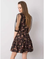 Šaty LK SK 508378.31P černá a béžová