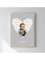 Personalizovaný magický fotoobraz v rámu - 50x70 - výřez fotky na podkladu