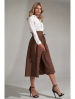 Sukně M722 hnědá - Figl Sukně M722 hnědá - Figl