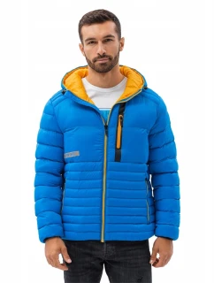 Pánská bunda C372 modro-žlutá - Ombre