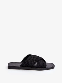 Dámské ploché pantofle Big Star Černé