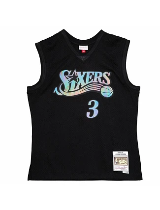 Mitchell & Ness NBA Philadelphia 76ers Allen Iverson Swingman Tričko - SMJYLF19035-P76BLCK00AIV