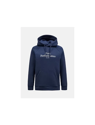 Pánská mikina Peak Performance M Original Hood, barva tmavě modrá Pánská mikina Peak Performance M Original Hood, barva tmavě modrá
