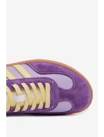 Kožené Dámské Tenisky LR61-7059 Fialové