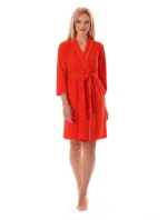 Dámský župan Bari krátké kimono cherry tomato - Vestis Dámský župan Bari krátké kimono cherry tomato - Vestis