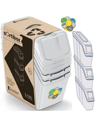 Odpadkové koše 20 l SORTIBOX SET3 SEPARATE Dětské