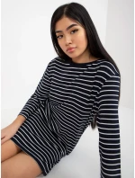 LO SK LK 259 šaty.00X bílá a tmavě modrá LO SK LK 259 šaty.00X bílá a tmavě modrá