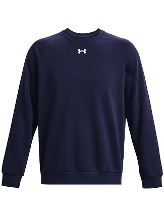 Pánská mikina Under Armour Rival Fleece Crew, tmavě modrá, 1379755, 410 Pánská mikina Under Armour Rival Fleece Crew, tmavě modrá, 1379755, 410