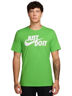 Pánské tričko Nike Just Do It Swoosh zelené AR5006 308 pánské