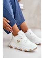 Dámské Sportovní Boty Na Šněrování Zateplené Na Platformě Bílé Verioras