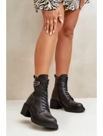 Dámské Botky Na Masivním Podpatku Zateplené Z Přírodní Kůže Černé Vinceza 66682 Dámské Botky Na Masivním Podpatku Zateplené Z Přírodní Kůže Černé Vinceza 66682