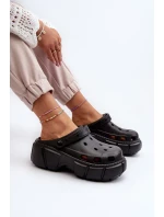 Dámské pěnové pantofle na masivní podrážce černá Witima Dámské pěnové pantofle na masivní podrážce černá Witima