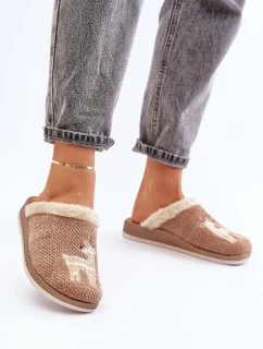 Dámské Pantofle S Jelenem Inblu CT000034 Béžové