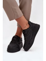 Dámské Tenisky Na Platformě Big Star SS274589 HI-POLY SYSTEM Černé