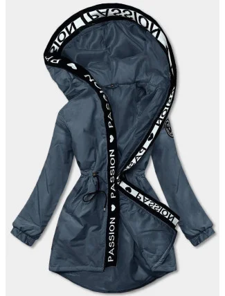 Světle modrá dámská oversize bunda parka (B8080-72) Světle modrá dámská oversize bunda parka (B8080-72)