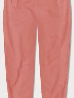 Tenké teplákové kalhoty v lososové barvě (CK03-37)