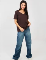 Tričko RV TS A1094.45 tmavě hnědé