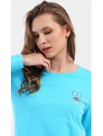 Dámské pyžamo dlouhé Listy