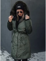 Dámská zimní bunda TRENDNEL s oboustrannou kapucí zelená FashionStreet TY4589