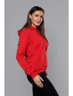 Červená dámská tepláková mikina (W02-59)