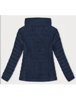 Tmavě modrá dámská prošívaná bunda pro přechodné období (16M9109-215) Tmavě modrá dámská prošívaná bunda pro přechodné období (16M9109-215)