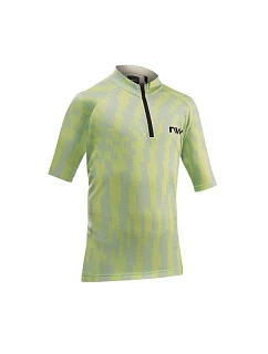 Cyklistické tričko NORTHWAVE Force Evo Junior Jersey, zelené