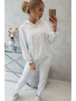 Souprava mikiny s kapucí bílá Souprava mikiny s kapucí bílá