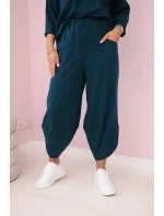 Bavlněná mikina kalhoty set námořní Bavlněná mikina kalhoty set námořní