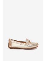 Dámské eko kůže mokasíny zlaté Si Passione