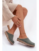 Domácí obuv Dámské pantofle Inblu ED000031 Zelené