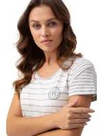 Dámské noční košle 196 kr/r bílo-šedá - Luna Dámské noční košle 196 kr/r bílo-šedá - Luna