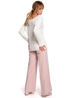 Svetr s výstřihem Bateau M511 šedý - Moe Svetr s výstřihem Bateau M511 šedý - Moe