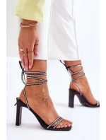 Sandály na šněrování model 179623 Step in style