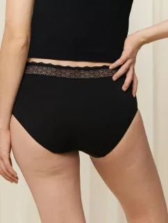 Dámské kalhotky Feel of Modal Midi 2P - BLACK - černé 0004 - TRIUMPH