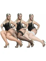 Dámské samodržící punčochy Adrian Bella Size++ 15 den Dámské samodržící punčochy Adrian Bella Size++ 15 den