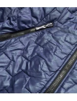 Modrá dámská bunda s prošíváním (BR0121) Modrá dámská bunda s prošíváním (BR0121)