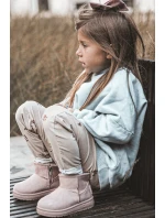 Dívčí Sněhové Teple Boty S Kožešinou S Ušima Růžový Betty Dívčí Sněhové Teple Boty S Kožešinou S Ušima Růžový Betty