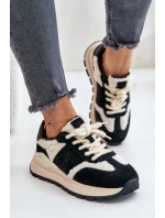 Zateplené dámské kožené sneakersy Big Star OO274A318 HI-POLY SYSTEM černé