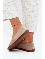 Dámské barefoot baleríny béžové Hollin Dámské barefoot baleríny béžové Hollin